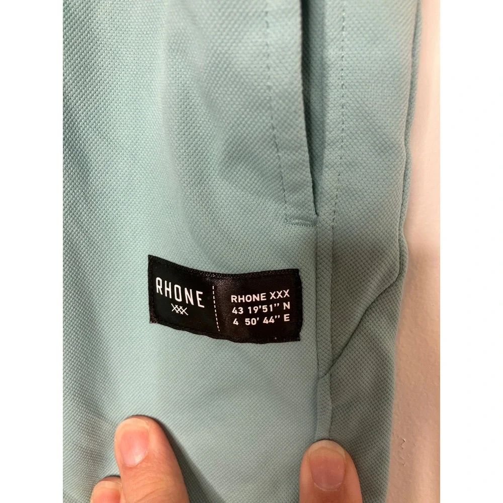 Rhône retro session pull on shorts teal men's size XL casual trendy beach summer